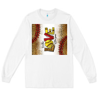 White for the love of the game softball Long Sleeve Tee - chombo