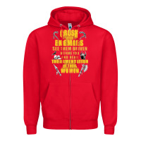 Red crushs your enemies merch Zipper Hoodie - baoMotion