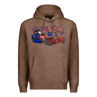 Chestnut red white and boom Premium Hoodie - Artiststas
