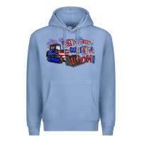 Colony Blue red white and boom Premium Hoodie - Artiststas