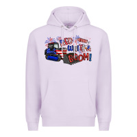 Lilac red white and boom Premium Hoodie - Artiststas