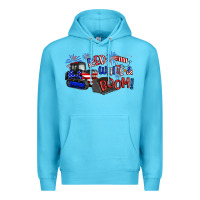 Ocean Blue red white and boom Premium Hoodie - Artiststas