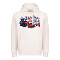 Pale Pink red white and boom Premium Hoodie - Artiststas