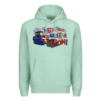 Seafoam red white and boom Premium Hoodie - Artiststas
