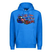 True Royal red white and boom Premium Hoodie - Artiststas