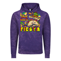 Cloud Purple Just Here To Fiesta Vintage Hoodie - CowhideDigitalArt