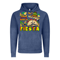 Vintage Denim Just Here To Fiesta Vintage Hoodie - CowhideDigitalArt