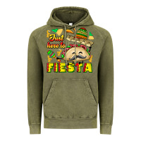 Vintage Olive Just Here To Fiesta Vintage Hoodie - CowhideDigitalArt