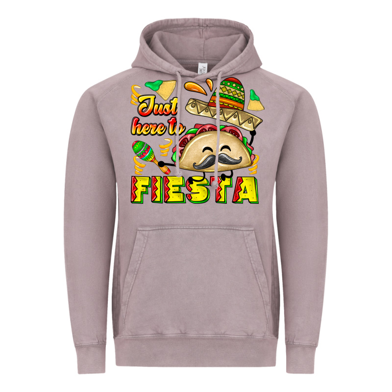 Just Here To Fiesta Vintage Hoodie by CowhideDigitalArt | Teevron