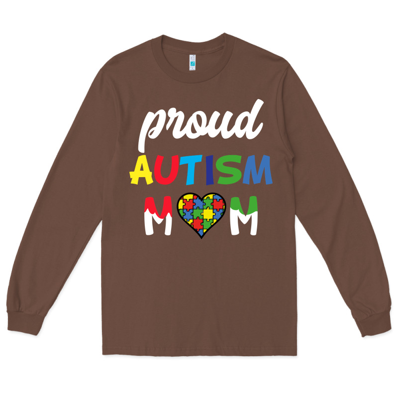 Proud Autism Mom Mothers Day Gift Autism Awareness Long Sleeve Tee by CowhideDigitalArt | Teevron