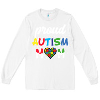 White Proud Autism Mom Mothers Day Gift Autism Awareness Long Sleeve Tee - CowhideDigitalArt