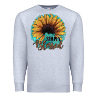Heather Grey Simply Blessed Premium Sweatshirt - JahusDesignShop