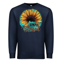 Navy Simply Blessed Premium Sweatshirt - JahusDesignShop