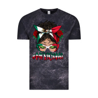 Cloud Black Mexicana Messy Bun Mama Vintage Tee - BundleAndBundleShop