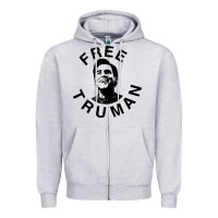 Heather Grey free truman Zipper Hoodie - baoMotion
