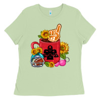 Matcha Western Football Coffee cup Ladies Tee - FaDigitalArtStudio