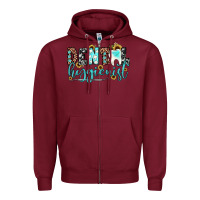 Burgundy dental hygienist Zipper Hoodie - JahusDesignShop