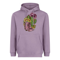 Lavender Pink Cowboy Boots Heavyweight Hoodie - JahusDesignShop