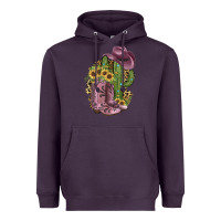 Plum Pink Cowboy Boots Heavyweight Hoodie - JahusDesignShop