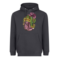 Smoke Pink Cowboy Boots Heavyweight Hoodie - JahusDesignShop