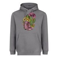 Storm Pink Cowboy Boots Heavyweight Hoodie - JahusDesignShop