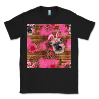 Black easter heifer with bunny ears seamless pattern Classic Tee - Artiststas