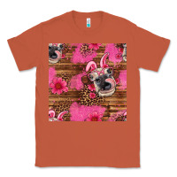 Copper easter heifer with bunny ears seamless pattern Classic Tee - Artiststas