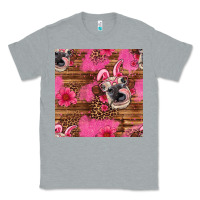 Heather Grey easter heifer with bunny ears seamless pattern Classic Tee - Artiststas