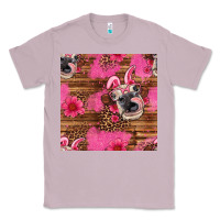 Lilac easter heifer with bunny ears seamless pattern Classic Tee - Artiststas