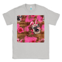 Moon Dust easter heifer with bunny ears seamless pattern Classic Tee - Artiststas