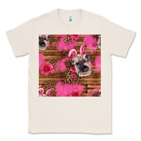 Natural easter heifer with bunny ears seamless pattern Classic Tee - Artiststas