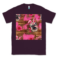 Plum easter heifer with bunny ears seamless pattern Classic Tee - Artiststas
