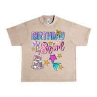 French Oak birthday girl 8 Urban Heavy Tee - BundleAndBundleShop
