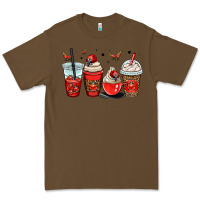 Cacao ladybug coffee cups Premium Tee - OliviaCreatesArt