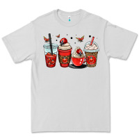 Dove Grey ladybug coffee cups Premium Tee - OliviaCreatesArt