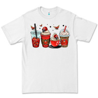 White ladybug coffee cups Premium Tee - OliviaCreatesArt
