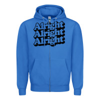 True Royal alright alright alright Zipper Hoodie - baoMotion