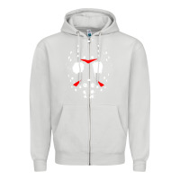 Dove Grey mask halloween Zipper Hoodie - baoMotion