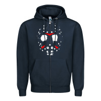 Navy mask halloween Zipper Hoodie - baoMotion