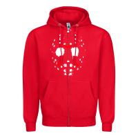 Red mask halloween Zipper Hoodie - baoMotion