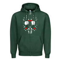Sports Green mask halloween Zipper Hoodie - baoMotion