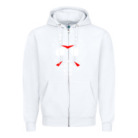 White mask halloween Zipper Hoodie - baoMotion