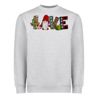 Heather Grey love gnome Heavyweight Sweatshirt - JahusDesignShop