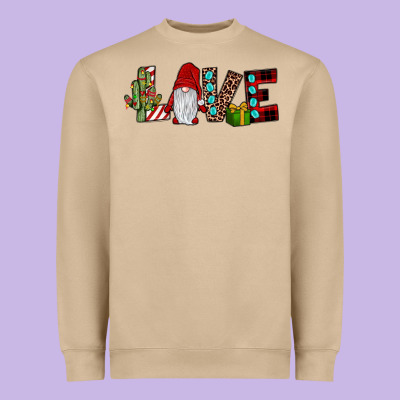 Love Gnome Heavyweight Sweatshirt Designed By Jahusdesignshop
