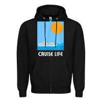 Black cruise life design travel & cruise wear t shirt Zipper Hoodie - baoMotion