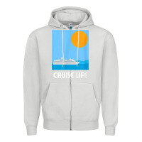 Dove Grey cruise life design travel & cruise wear t shirt Zipper Hoodie - baoMotion