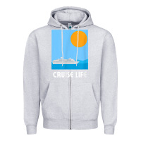 Heather Grey cruise life design travel & cruise wear t shirt Zipper Hoodie - baoMotion