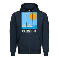 Cruise Life Design Travel & Cruise Wear T Shirt Zipper Hoodie | Teevron