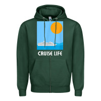 Sports Green cruise life design travel & cruise wear t shirt Zipper Hoodie - baoMotion