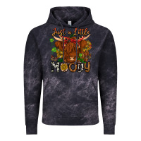 Cloud Black Just a Little Moody Vintage Hoodie - CowhideDigitalArt